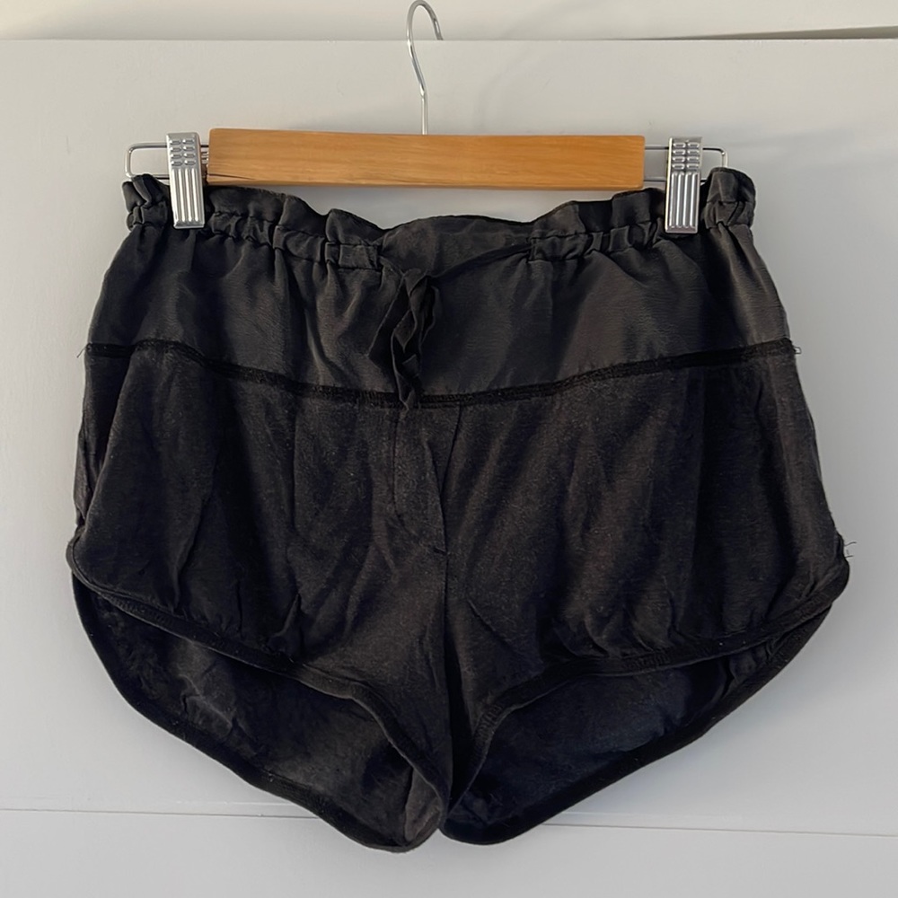 Wilfred silk & lyocell shorts - xxs - black